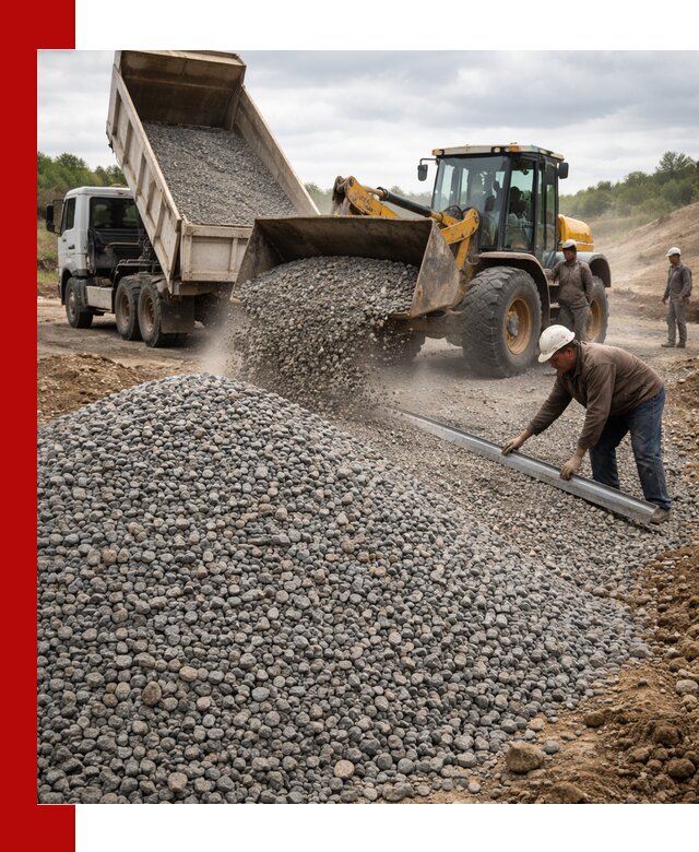 Гравийный щебень фракция 5-20 с доставкой в Тайшете
