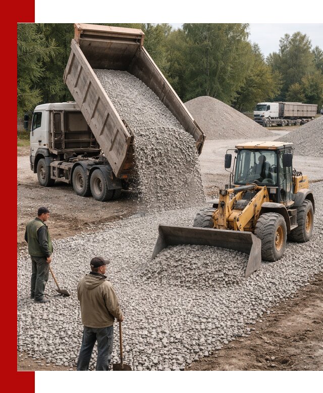 Купить гравийный щебень фракция 20-40 в Тайшете с доставкой