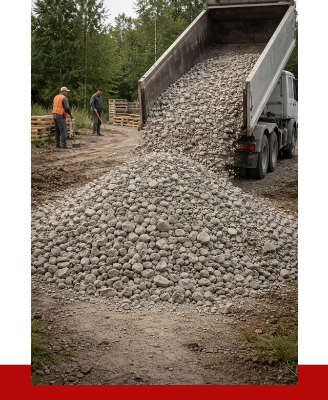 гравийный щебень фракция 70-120 в Тайшете от 2544 р. ПРОНЕРУДТшт