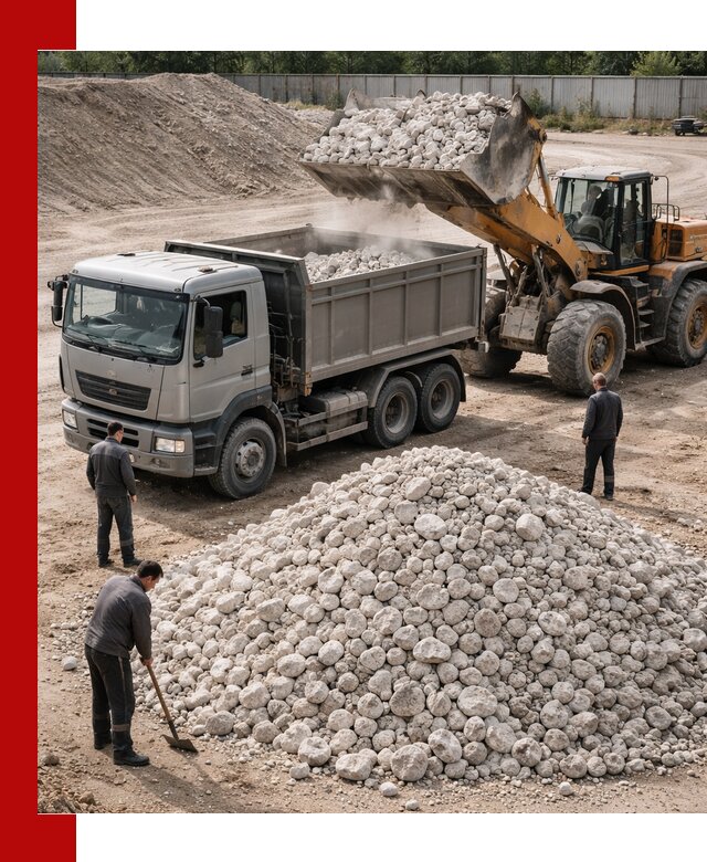 Известняковый щебень фракция 70–150 с доставкой в Тайшете