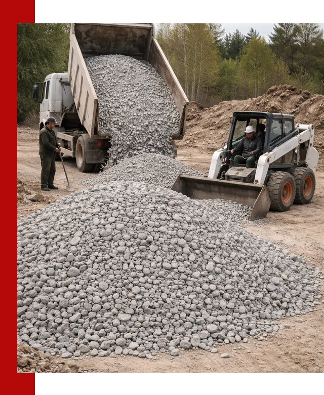 Доставка доломитового щебня в Тайшете напрямую от карьера
