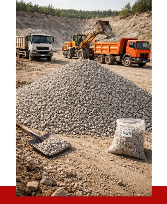 Доломитовый щебень фр. 5-20 в Тайшете от 4362 р. | ПРОНЕРУДТшт
