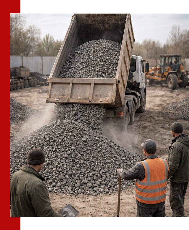 Доставка шлакового щебня в удобные сроки по выгодной цене в Тайшете