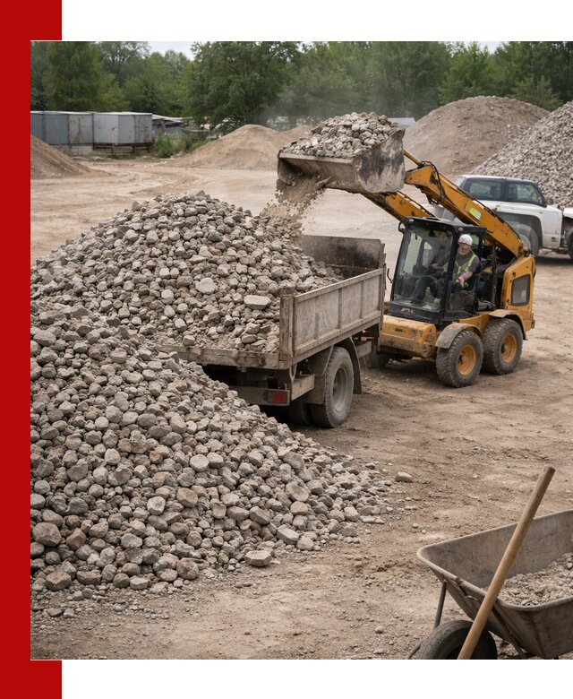 Доставка вторичного щебня в Тайшете для строительных работ