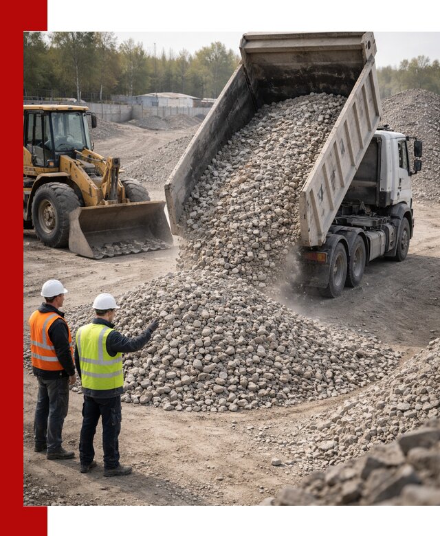 Вторичный щебень фракция 40–70 доставка в Тайшете