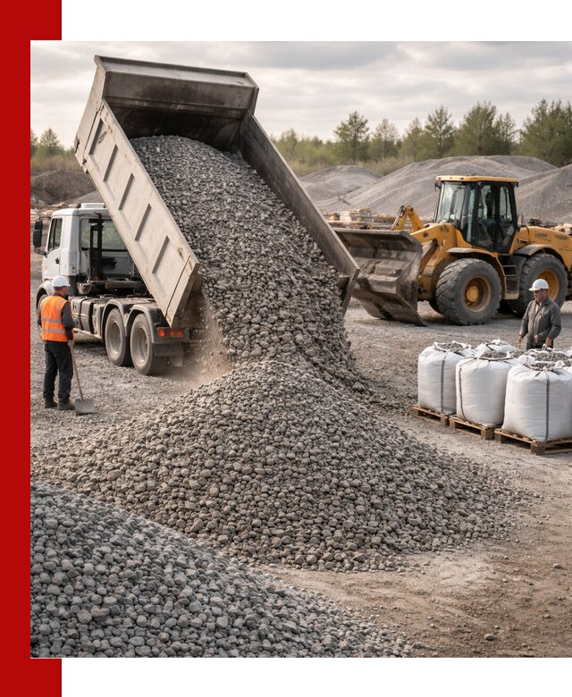 Бетонный щебень фракция 5–20 с доставкой в Тайшете