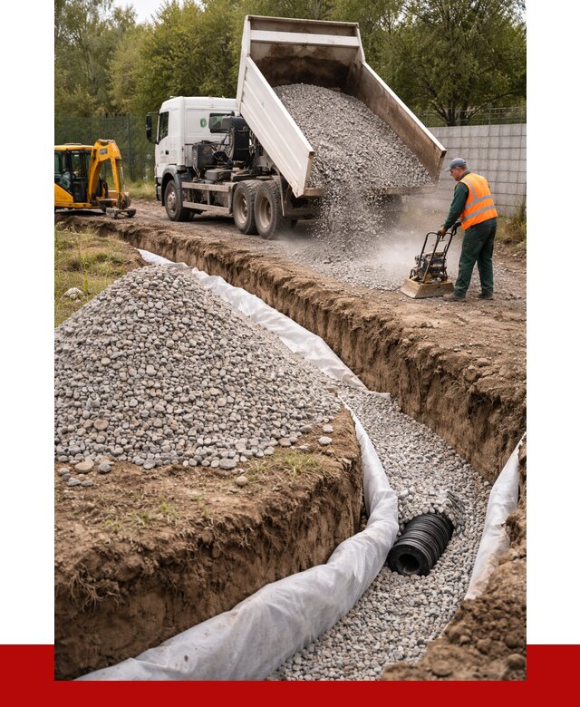 Щебень для дренажа в Тайшете от 1921 р., ПРОНЕРУДТшт доставка
