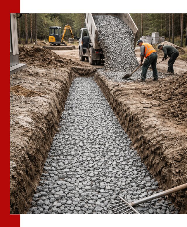 Щебень для дренажа с доставкой в Тайшете высокого качества