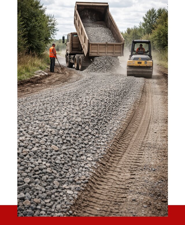 Щебень для отсыпки дороги в Тайшете от 2804 р. ПРОНЕРУДТшт