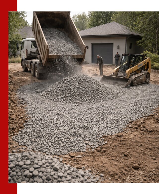 Щебень для парковки в Тайшете: доставка и укладка качественного материала