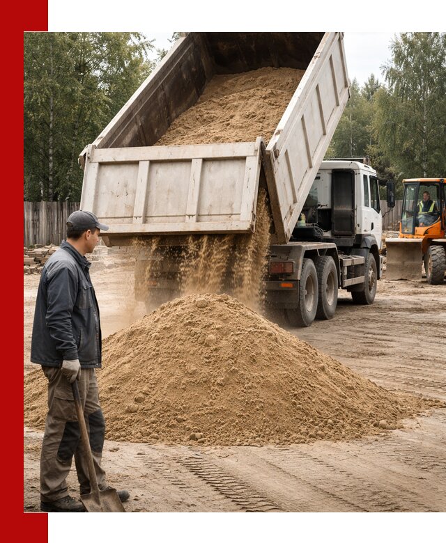 Доставка и продажа песка с разгрузкой в Тайшете