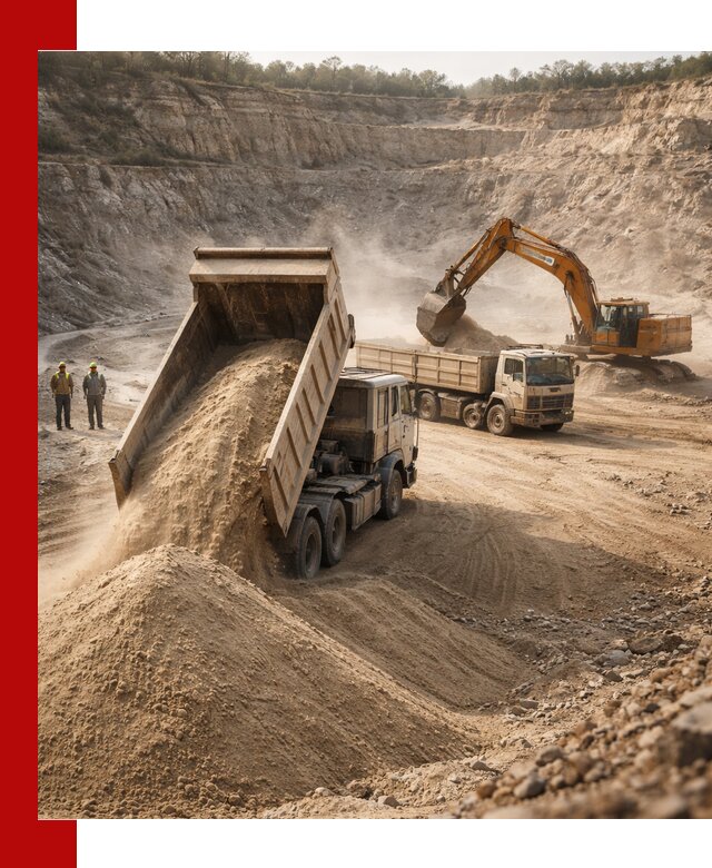 Карьерный песок навалом с доставкой в Тайшете