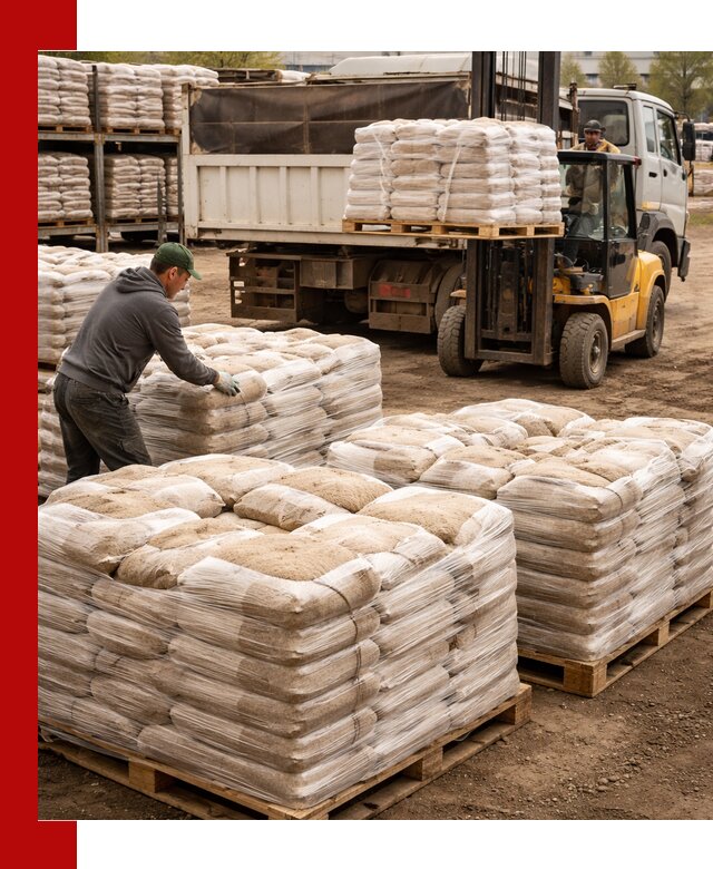 Карьерный песок в мешках с доставкой в Тайшете