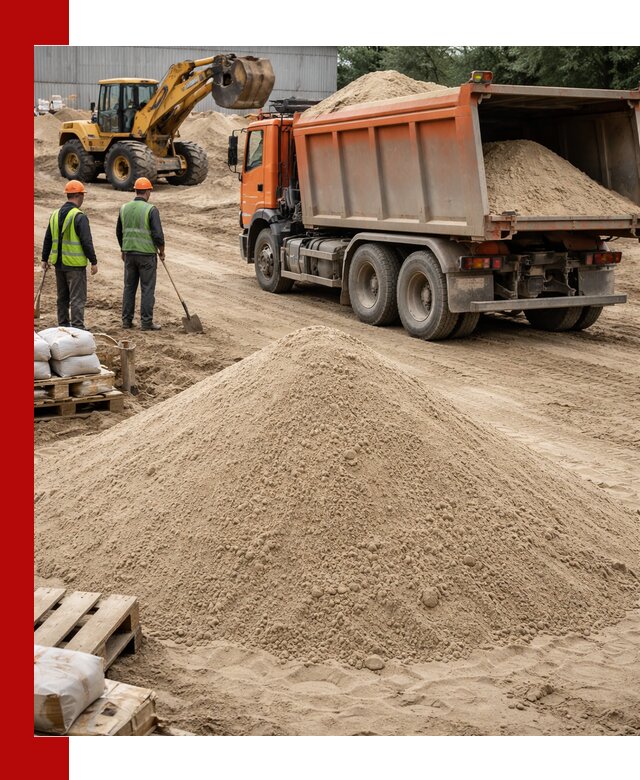 Доставка и продажа мытого речного песка в Тайшете