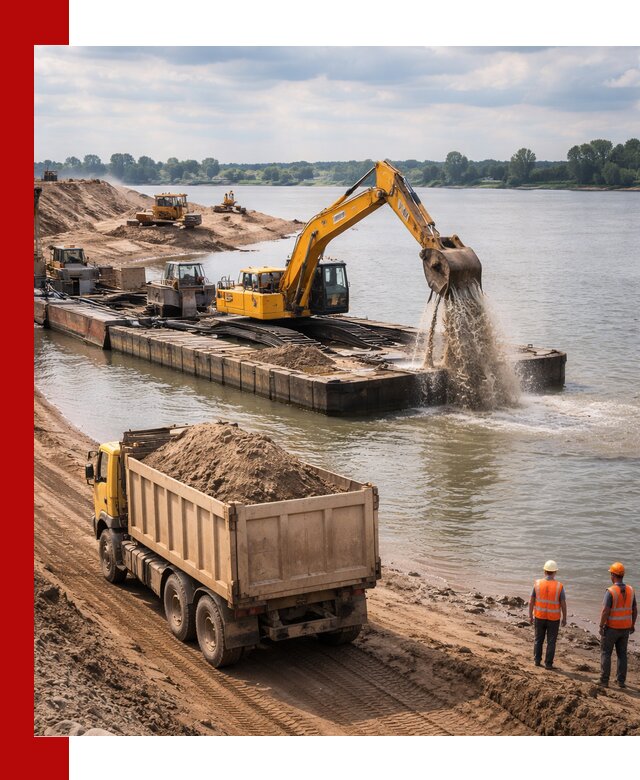 Намывной песок с доставкой в Тайшете оптом и в розницу