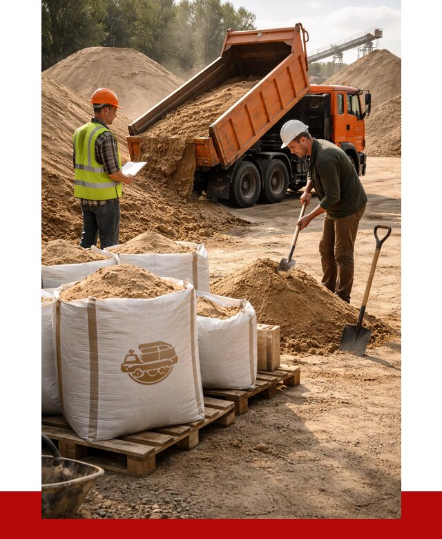 Строительный песок в Тайшете от 2285 р. с доставкой, ПРОНЕРУДТшт