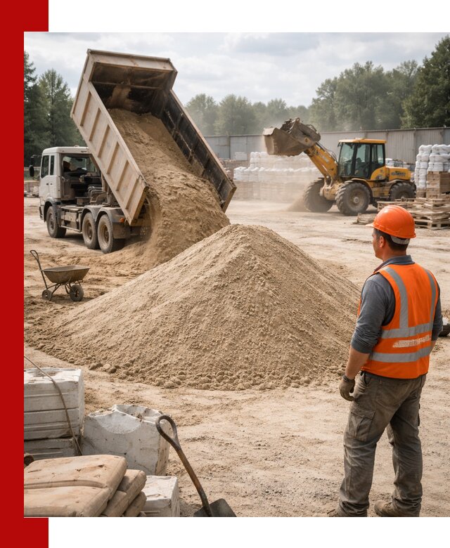 Доставка строительного песка с самосвалом в Тайшете