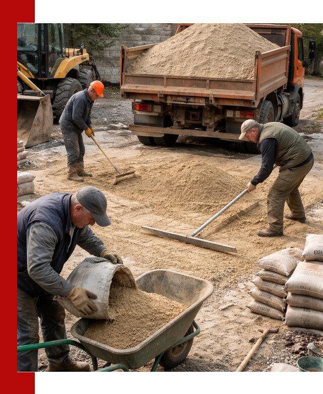 Поставка песка для стяжки в Тайшете с быстрой доставкой