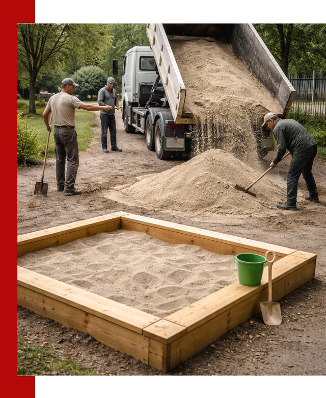 Песок для песочницы с доставкой в Тайшете недорого и чистый