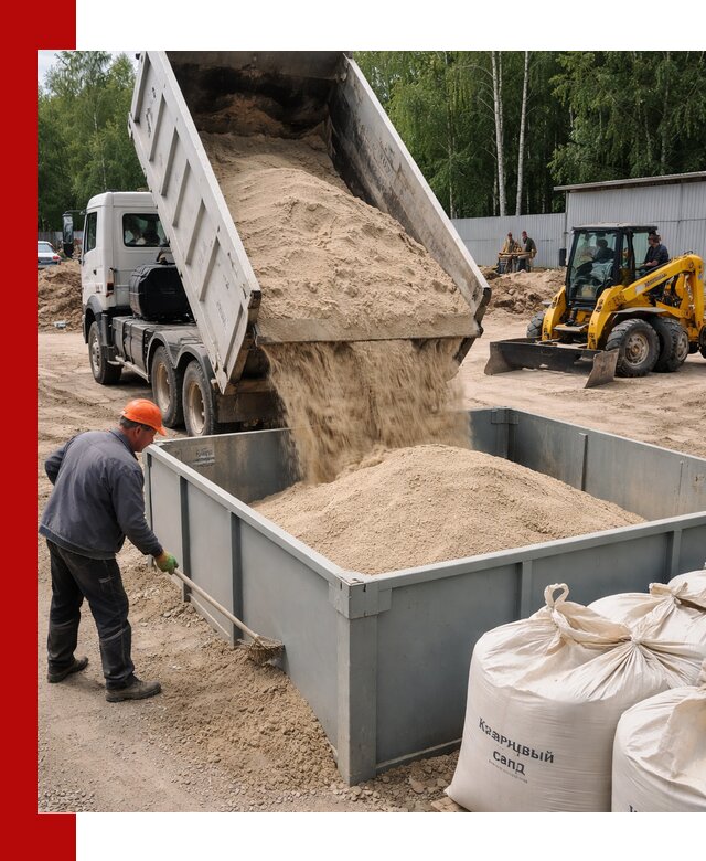 Кварцевый песок для фильтра в Тайшете — доставка и качество