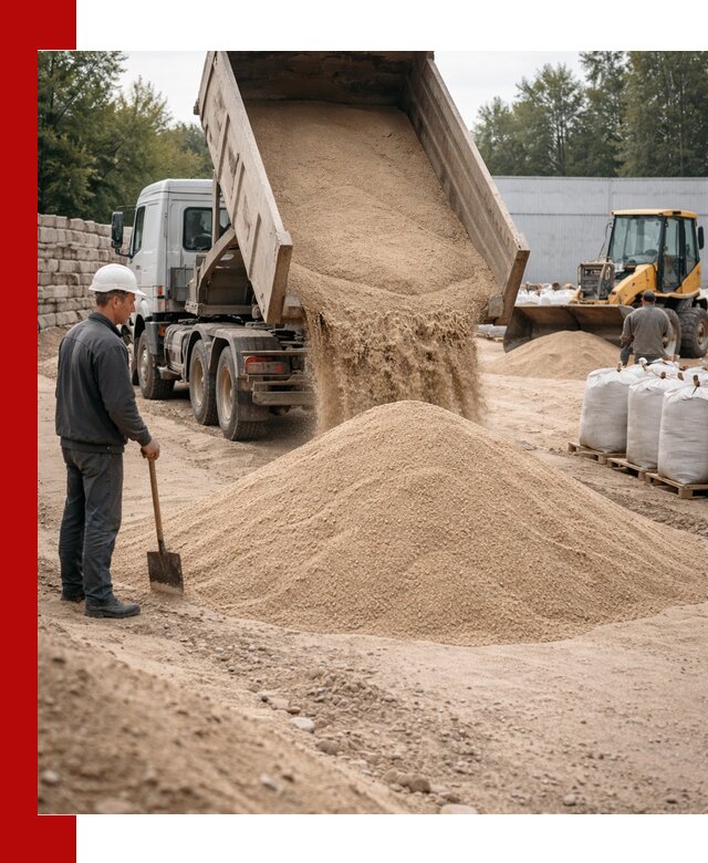 Кварцевый песок фракция 0–3 мм с доставкой в Тайшете