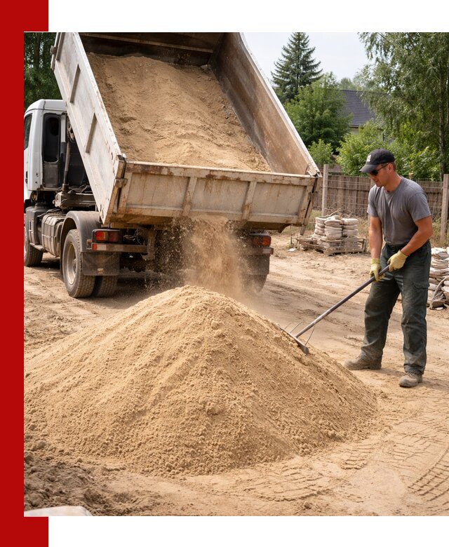 Доставка сухого песка самосвалами в Тайшете