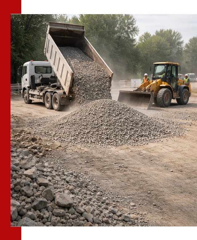 Гравий фракция 5–20 доставка в Тайшете оптом и в розницу