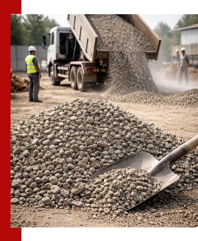 Доставка гравия фракции 20-40 в Тайшете с самосвалами