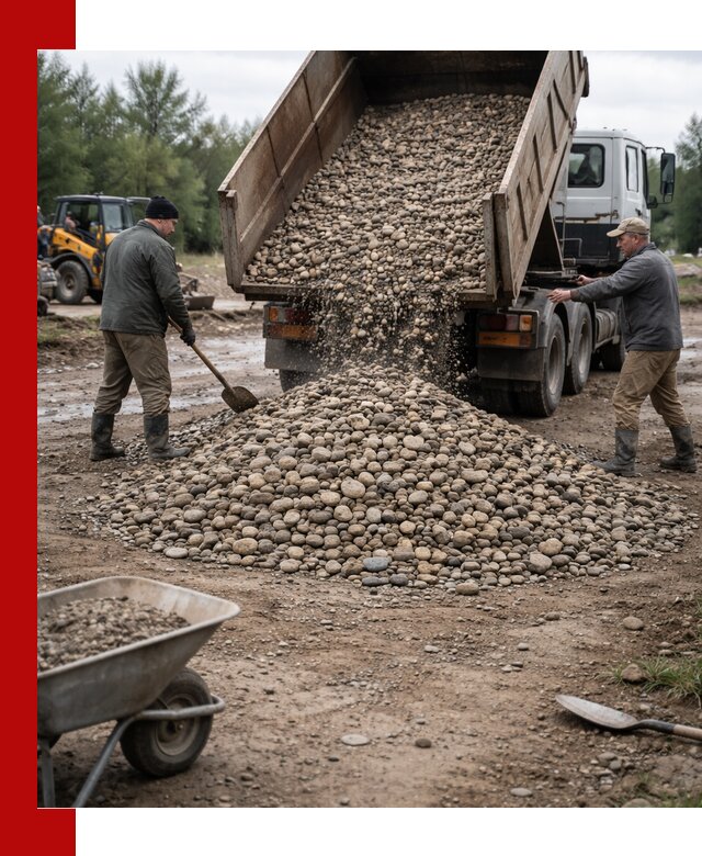 Доставка гальки речной оптом и в розницу в Тайшете