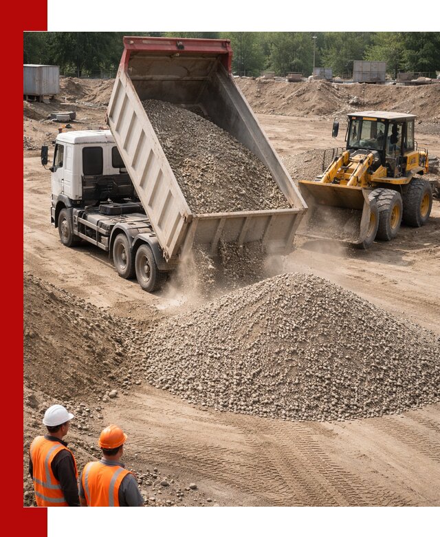 Щебень с песком (ЩГПС С2) с доставкой в Тайшете