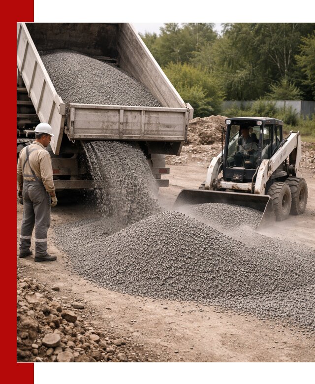 Доставка гравийного отсева 0-5 в Тайшете оптом и в розницу