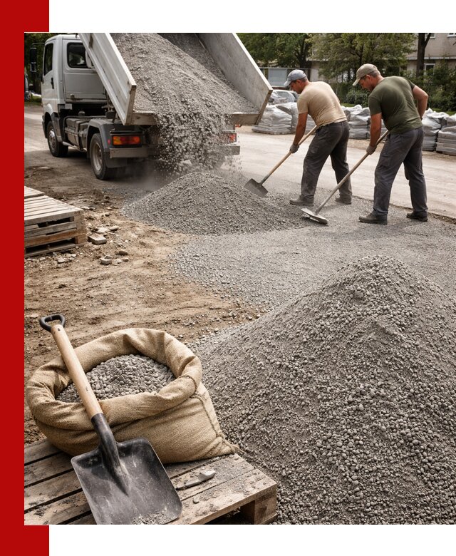 Отсев для тротуарной плитки в Тайшете — доставка и укладка