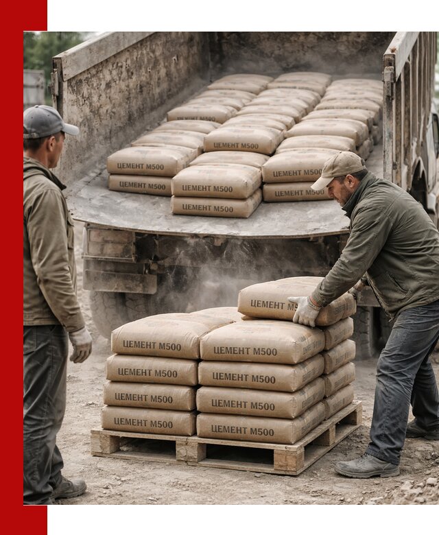 Цемент М500 с доставкой самосвалом в Тайшете