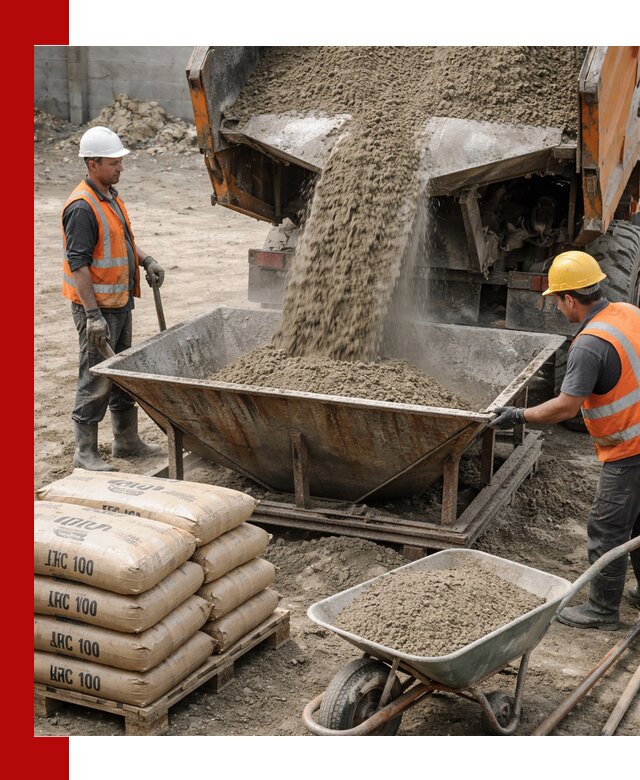 Доставка цементно-песчаной смеси М100 в Тайшете