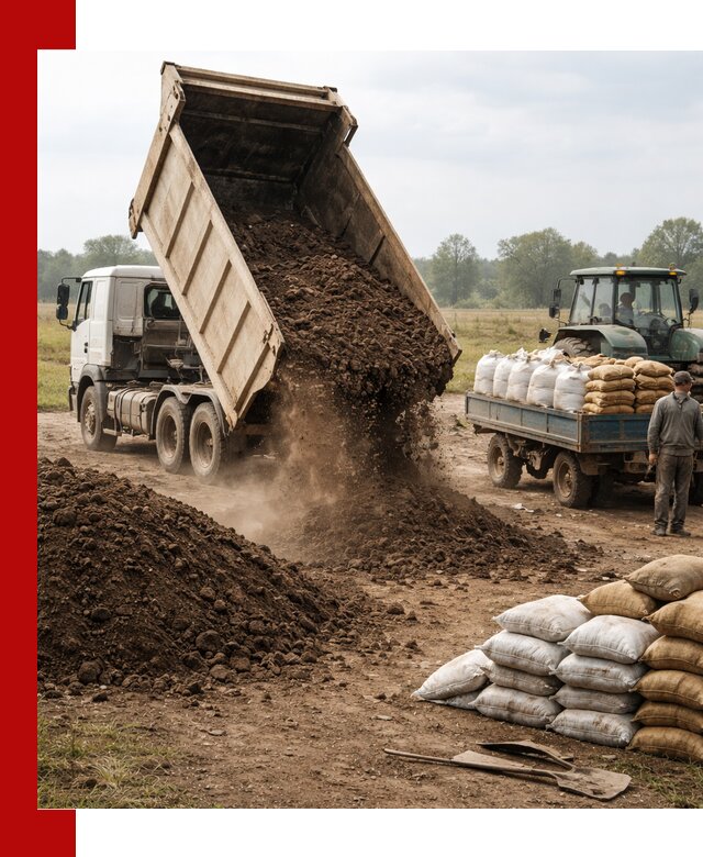 Доставка грунта и удобрений оптом в Тайшете для сельхоз и строительства