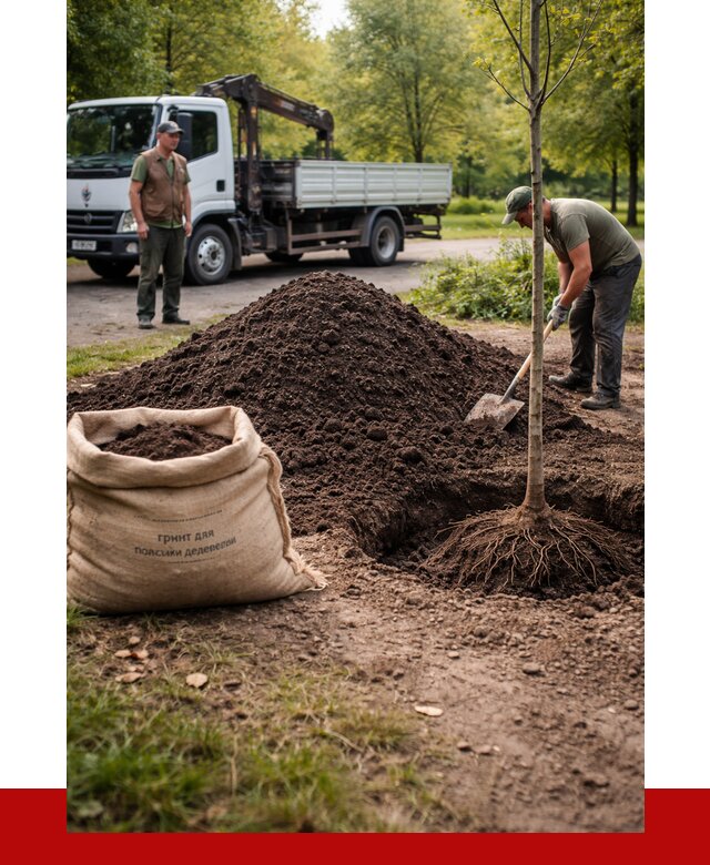 Грунт для посадки деревьев в Тайшете от 1246 р. | ПРОНЕРУДТшт