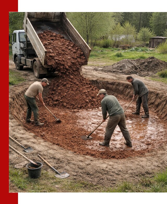 Купить качественную глину для пруда в Тайшете
