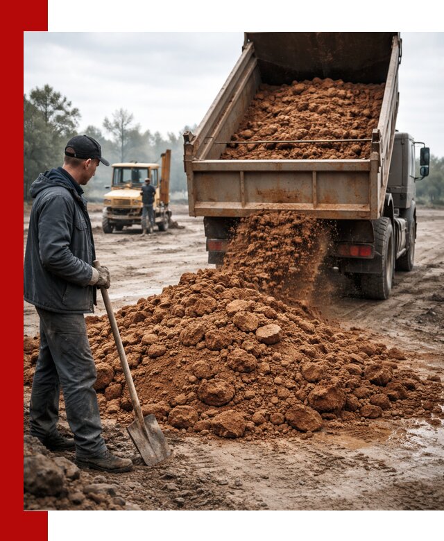 Глина для засыпки в Тайшете с доставкой самосвалами