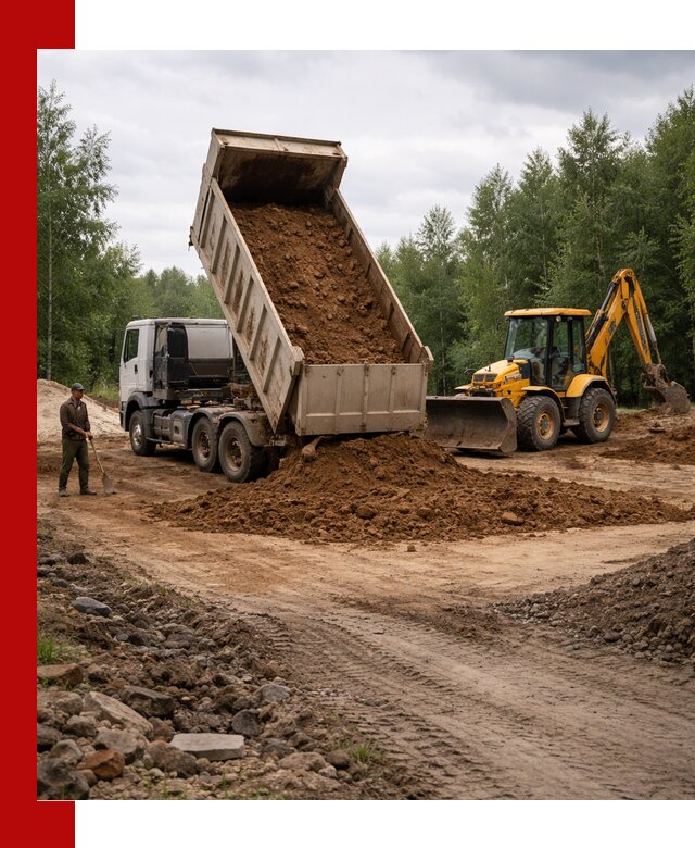 Доставка суглинка самосвалами в Тайшете подсыпка и планировка