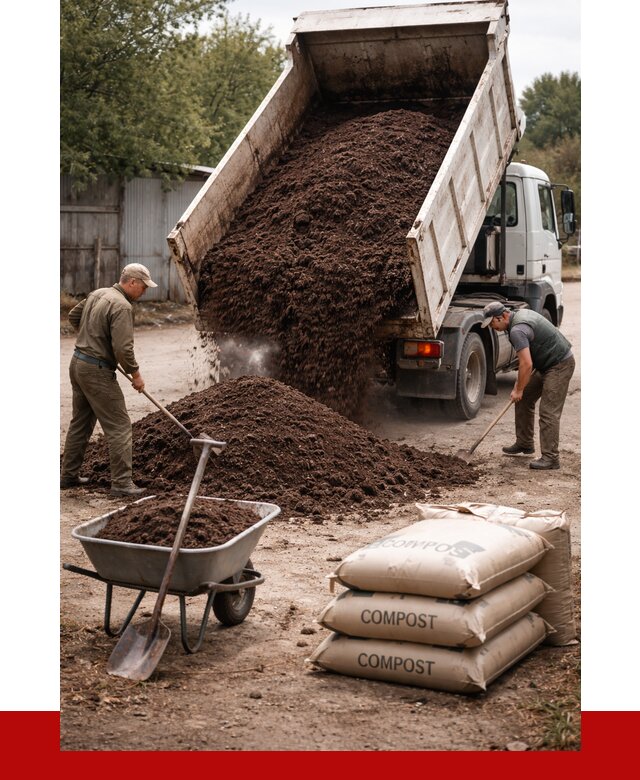 Купить компост в Тайшете от 4362 р. за куб с доставкой | ПРОНЕРУДТшт