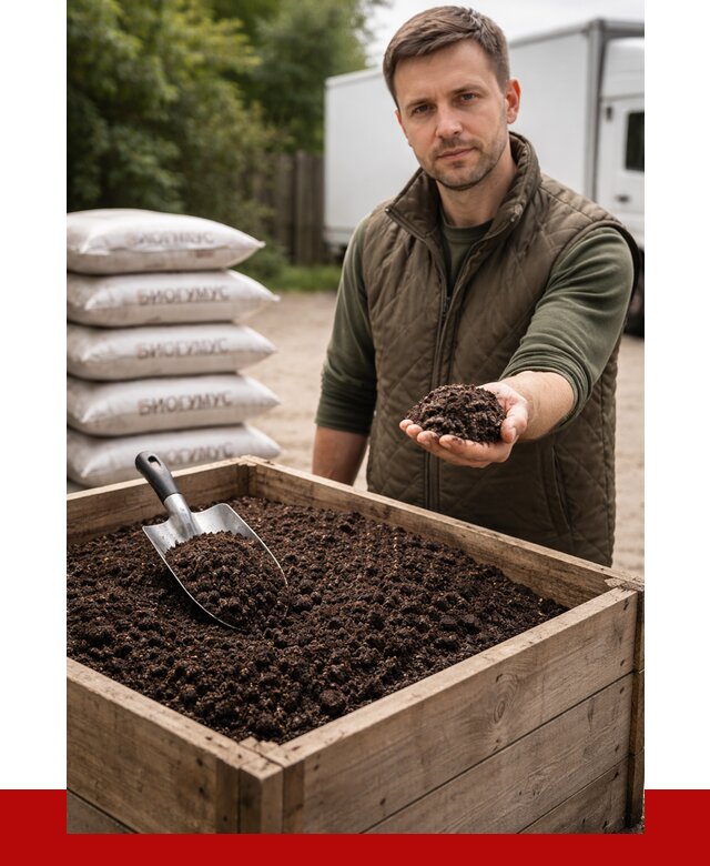 Купить биогумус в Тайшете с доставкой от 8827 р. за куб | ПРОНЕРУДТшт