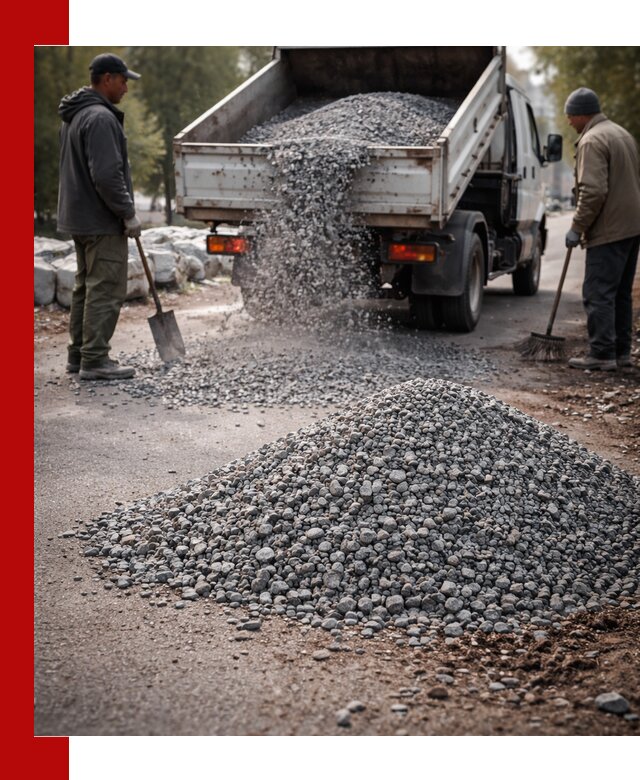 Гранитная крошка для посыпки дорог и тротуаров в Тайшете