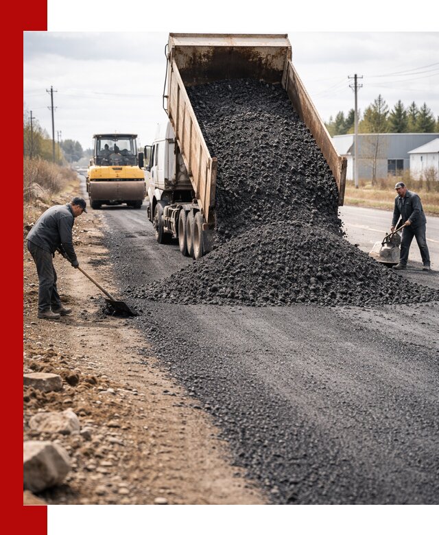 Асфальтовая крошка для дорог в Тайшете — поставка и доставка