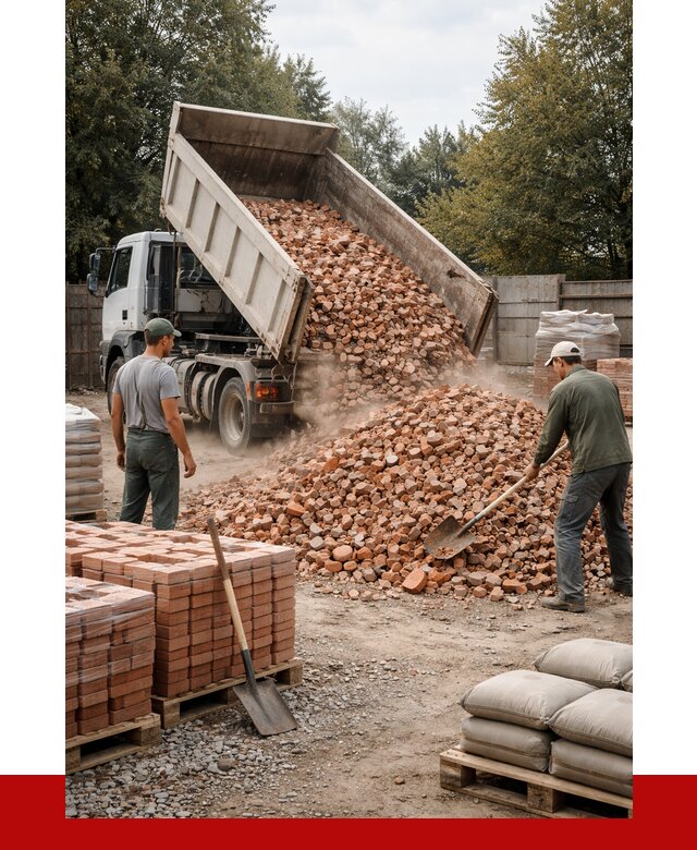 Бой кирпича в Тайшете с доставкой от 4362 руб/куб | ПРОНЕРУДТшт