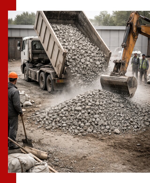 Доставка дробленого бетона в Тайшете оптом и в розницу