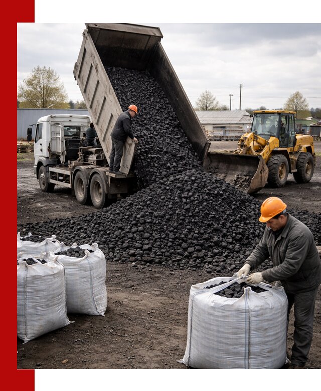 Доставка каменного угля в Тайшете оптом и в розницу