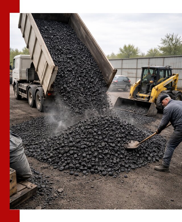 Доставка угля орех в Тайшете оптом и в розницу