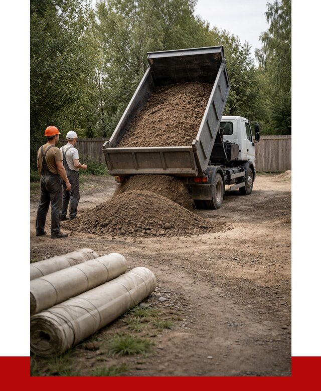 Доставка сыпучих материалов самосвалом в Тайшет от 4362 р. | ПРОНЕРУДТшт