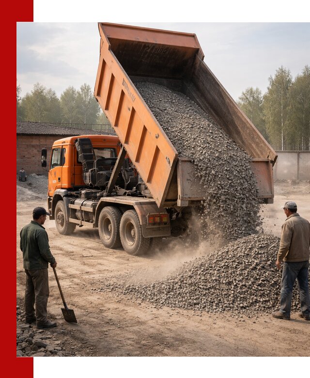 Доставка самосвалом 20 м3 в Тайшете быстро и надежно