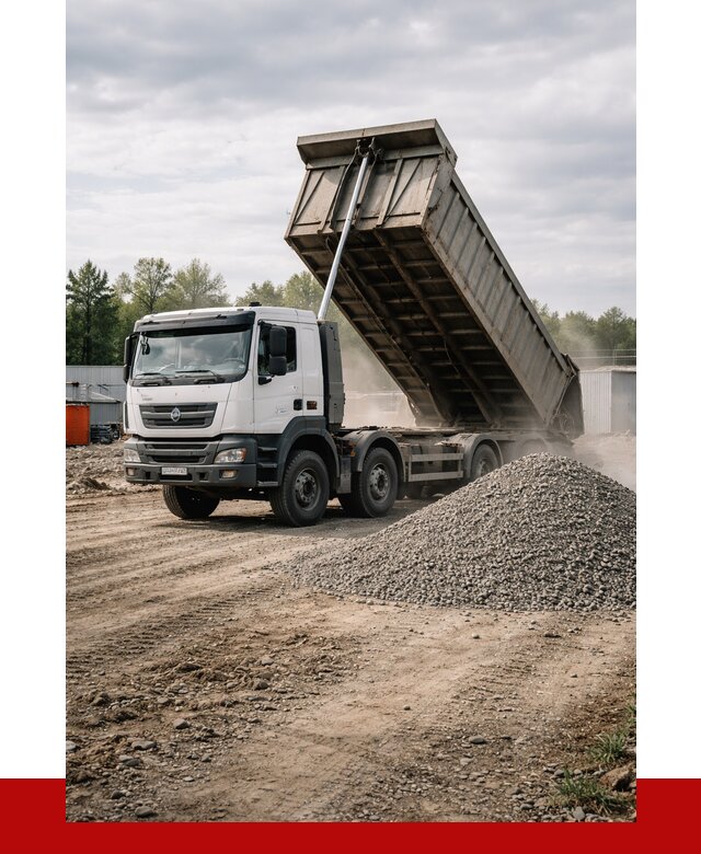 Доставка самосвалом 40 кубов в Тайшете от 9347 р. | ПРОНЕРУДТшт